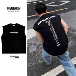 REUNION Áo Tanktop Ba Lỗ Thể Thao In Họa Tiết FREE Thoáng Mát Cotton Mềm Mịn Unisex TT10