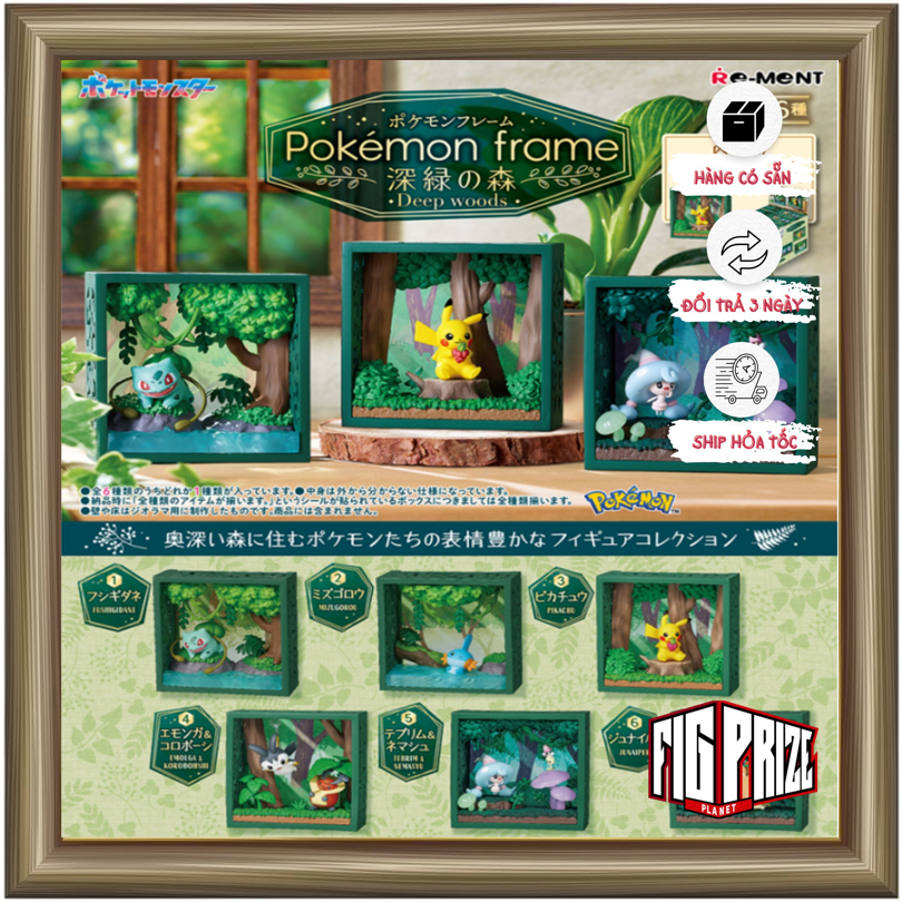 Mô hình Pokemon Frame Deep Woods - Re-Ment | Shopee Việt Nam