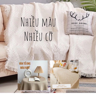 Khăn Phủ Sofa, Mền Đắp Thư Giãn, Thảm Trải Sàn, Decor Chụp Ảnh Loại Một Màu