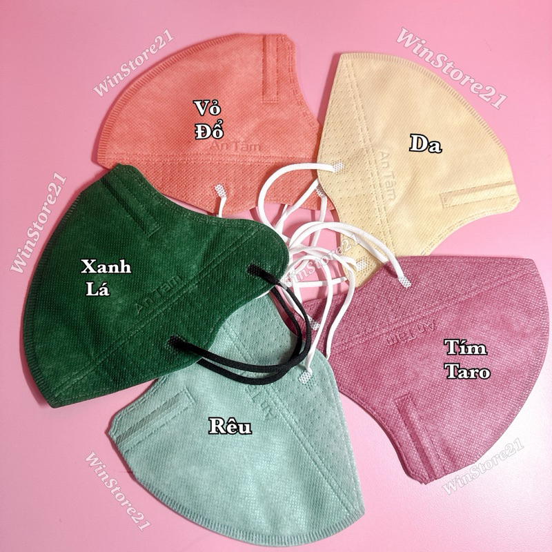 6A MASK- Thùng 500 cái Khẩu trang y tế kháng khuẩn chính hãng An Tâm chống nắng toàn diện bảo vệ