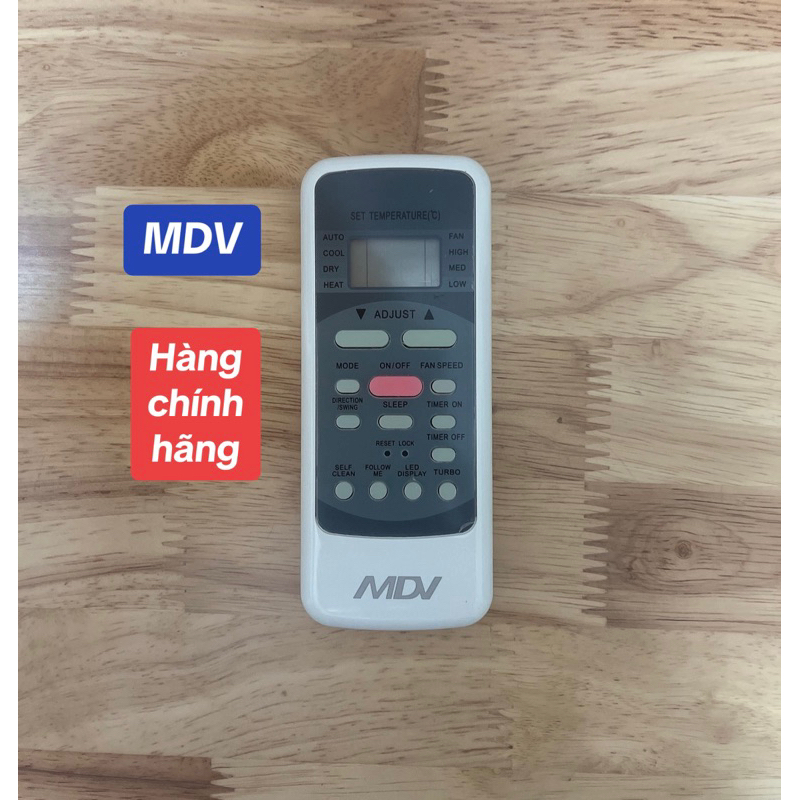 Điều khiển điều hoà MDV chính hãng( Dùng cho điều hoà MDV có kiểu dáng ...