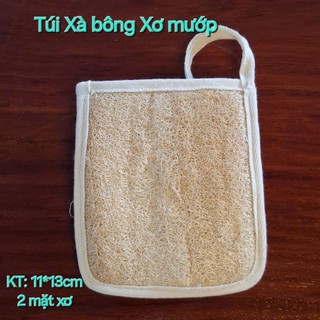 Túi đựng xà bông xơ mướp tự nhiên KB Ecolife tẩy tế bào chết