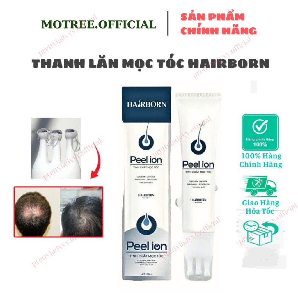 Ảnh Lăn Mọc Tóc Hairborn Tuýp 60ml, Tinh Chất Mọc Tóc tặng mặt nạ 1