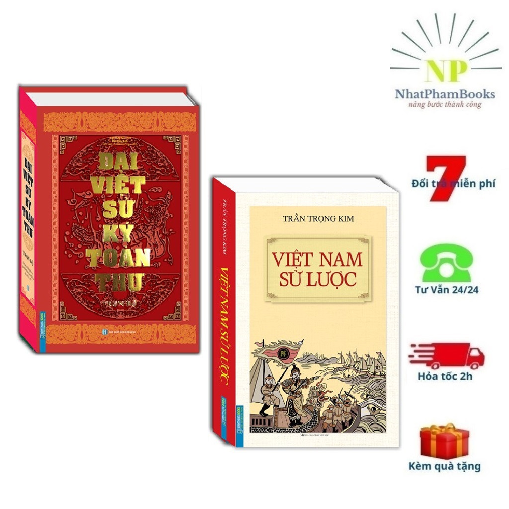 Ảnh Sách - Combo Đại Việt Sử Ký Toàn Thư và Việt Nam Sử Lược (Bìa Cứng) 1
