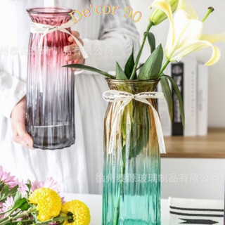 LỌ CẮM HOA BẰNG THỦY TINH NHIỀU MÀU SẮC DE'COR 90