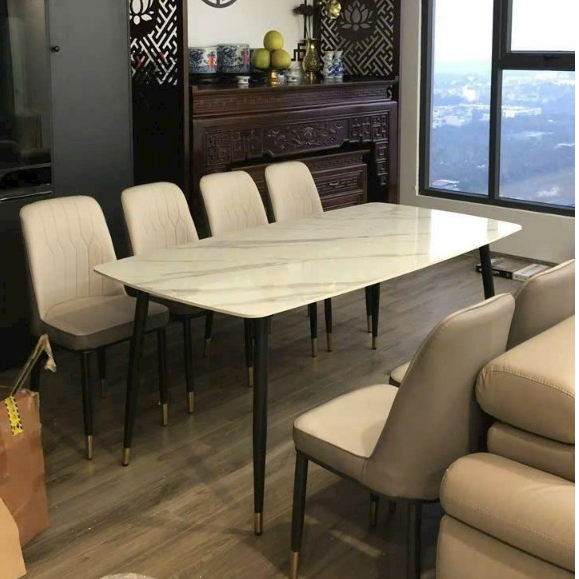 Bộ Bàn Ăn Ghế Monet Không Tay Nhập Khẩu Cao Cấp - YourHouse furniture