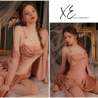 Váy lụa cao cấp phối ren kiểu cổ đổ ( V11 )
