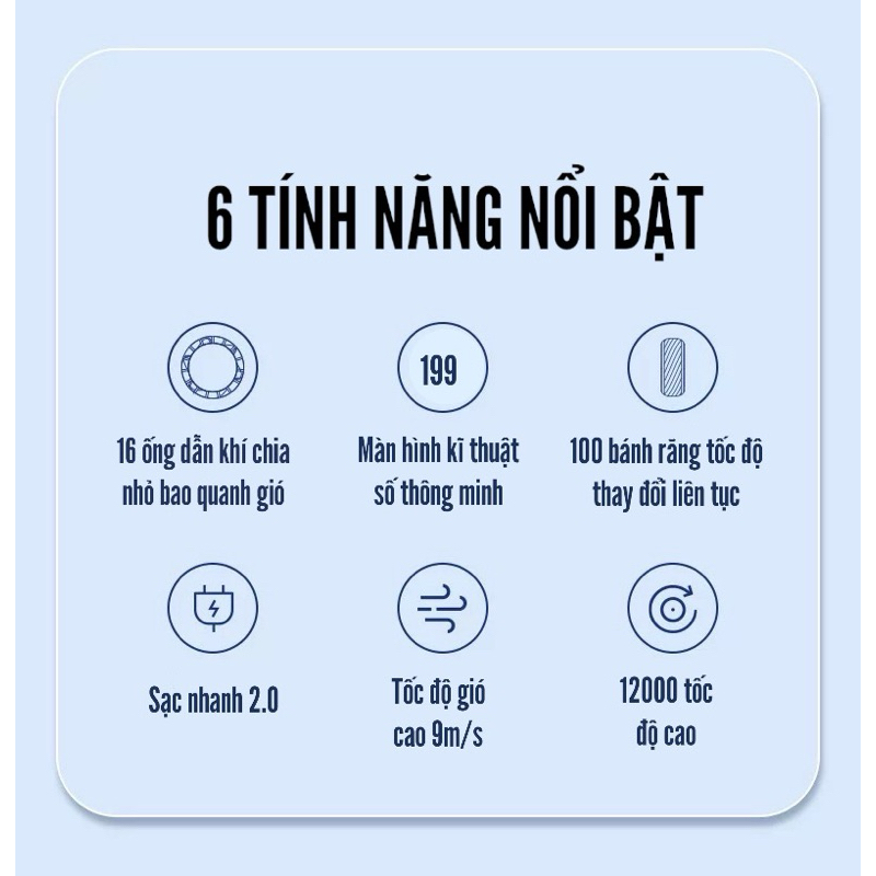 Quạt Mini Cầm Tay Siêu Mát Anhlinh GF02 Màn Hình Kỹ Thuật Số Động Cơ Không Chổi Than Pin Dung Lượng Lớn Nhỏ Gọn