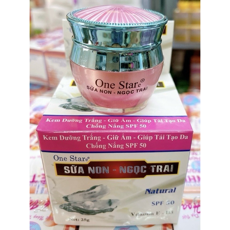 KEM SỮA NON NGỌC TRAI ONE STAR 25G Shopee Việt Nam