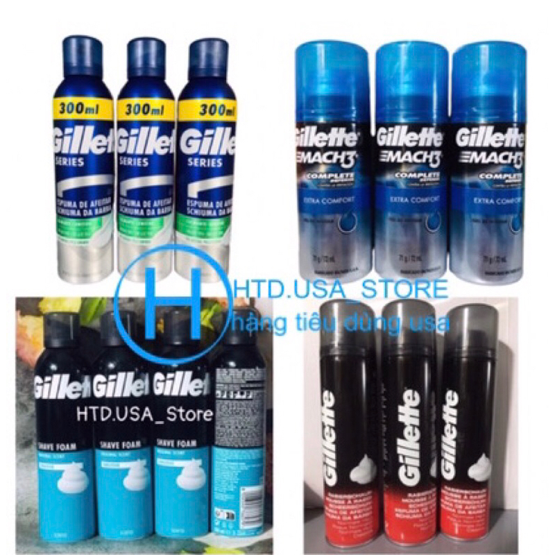 Kem Bọt Cạo Râu Gillette 200ml - 72ml Nội Địa Mỹ | Shopee Việt Nam