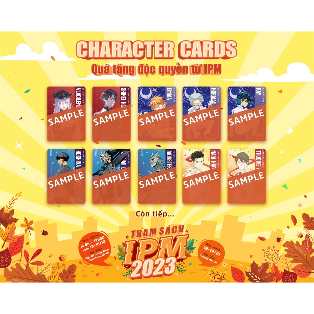 Character Card - Quà tặng độc quyền từ IPM - Trạm sách IPM 2023 ...