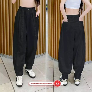 [PREMIUM] Quần Dáng Rộng 2.0 HR138 by GLADIMAX Lưng Chun Nữ Vải Gió -  Parachute Pants Big Size
