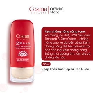 KEM CHỐNG NẮNG COSME 2X PLUS COLLAGEN