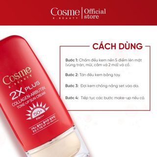 KEM CHỐNG NẮNG COSME 2X PLUS COLLAGEN