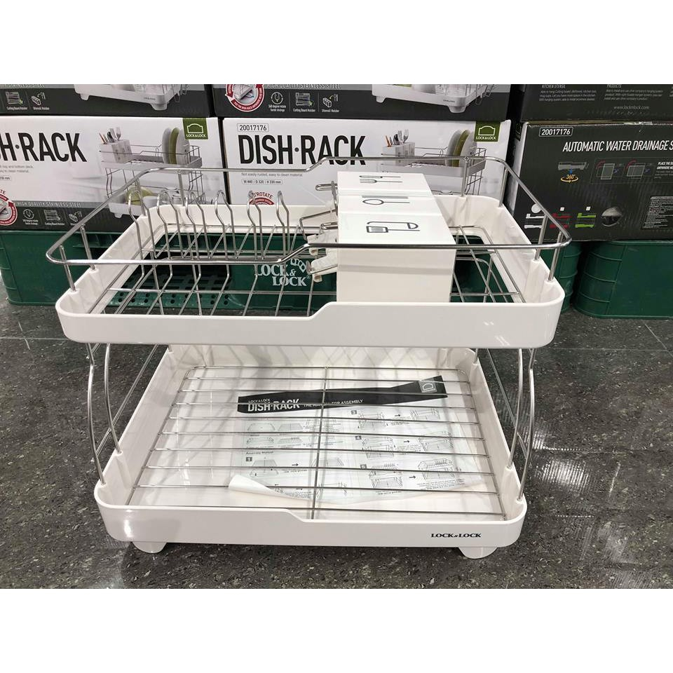 Kệ bát chén đĩa 2 tầng Lock&Lock Disk-Rack LDR2001 | Shopee Việt Nam