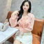 Áo sơ mi nữ tơ hạt ánh kim style hàn quốc A2432 Kymie