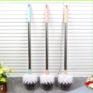 CỌ VỆ SINH ĐẦU TRÒN,  ĐẦU VUONG,  Cọ Toilet Cán Kim Loại Đầu Tròn Vệ Sinh Bồn Cầu 50CM Chắc Chắn - MA:COVESINH65