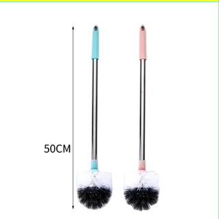 CỌ VỆ SINH ĐẦU TRÒN,  ĐẦU VUONG,  Cọ Toilet Cán Kim Loại Đầu Tròn Vệ Sinh Bồn Cầu 50CM Chắc Chắn - MA:COVESINH65