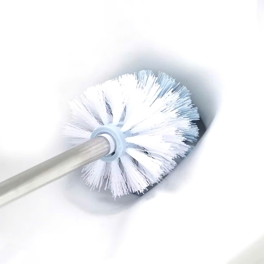 CỌ VỆ SINH ĐẦU TRÒN,  ĐẦU VUONG,  Cọ Toilet Cán Kim Loại Đầu Tròn Vệ Sinh Bồn Cầu 50CM Chắc Chắn - MA:COVESINH65