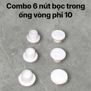 6 Nút Bịt Ống Vòng Bảo Hiểm Bằng Nhựa, bịt trong ống sắt, nút nhựa