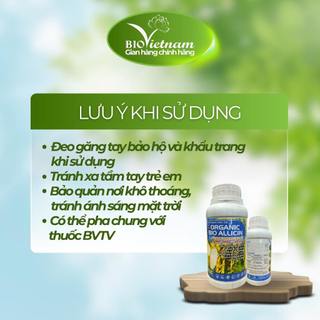 (MUA 10 TẶNG 1)Phân bón hữu cơ Organic BIO ALLICIN 250ml vô gạo liên tục, chắc hạt nặng ký, tăng suất gạo | BIO VIỆT NAM