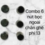 6 cái chụp ngoài phi 13mm, nút bịt chân bàn, ghế, ống