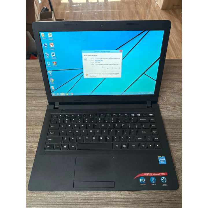 Laptop Lenovo IdeaPad 100 chip Celeron hoạt động bình thường, sd cho văn phòng, học online