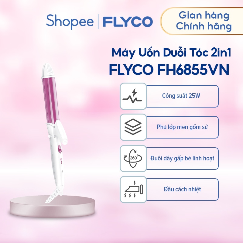 Ảnh Máy Tạo Kiểu Tóc Flyco Uốn & Duỗi 2 trong 1 FH6855VN - Hàng Chính Hãng 1