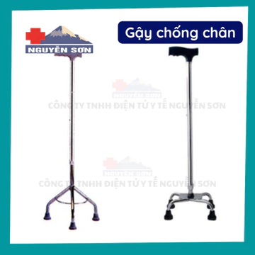 Gậy tập đi 3, 4 chân - gậy chống, ba toong tập đi cho người già