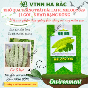 Hạt giống Khổ Qua Trắng Trái Dài Lai F1 Melody 329 (5 hạt) trồng quanh năm