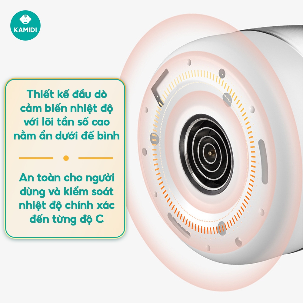 Máy Đun Nước Pha Sữa Kamidi Purity Cao Cấp Đa Năng Tích Hợp Tiệt Trùng Bình Sữa