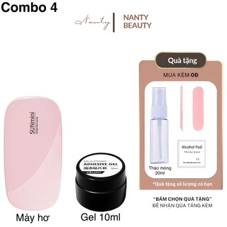 NANTY Bộ dụng cụ gắn nailbox chắc chắn gel máy hơ nước tháo gel gắn nailbox siêu bền Gel Máy Hơ