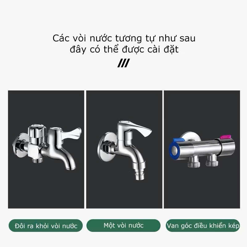 Ống nối vòi nước linh hoạt xoay 360 theo mọi hướng, nước chảy thành dòng, ỐNG NỐI DÀI - MÃ: ONG5446