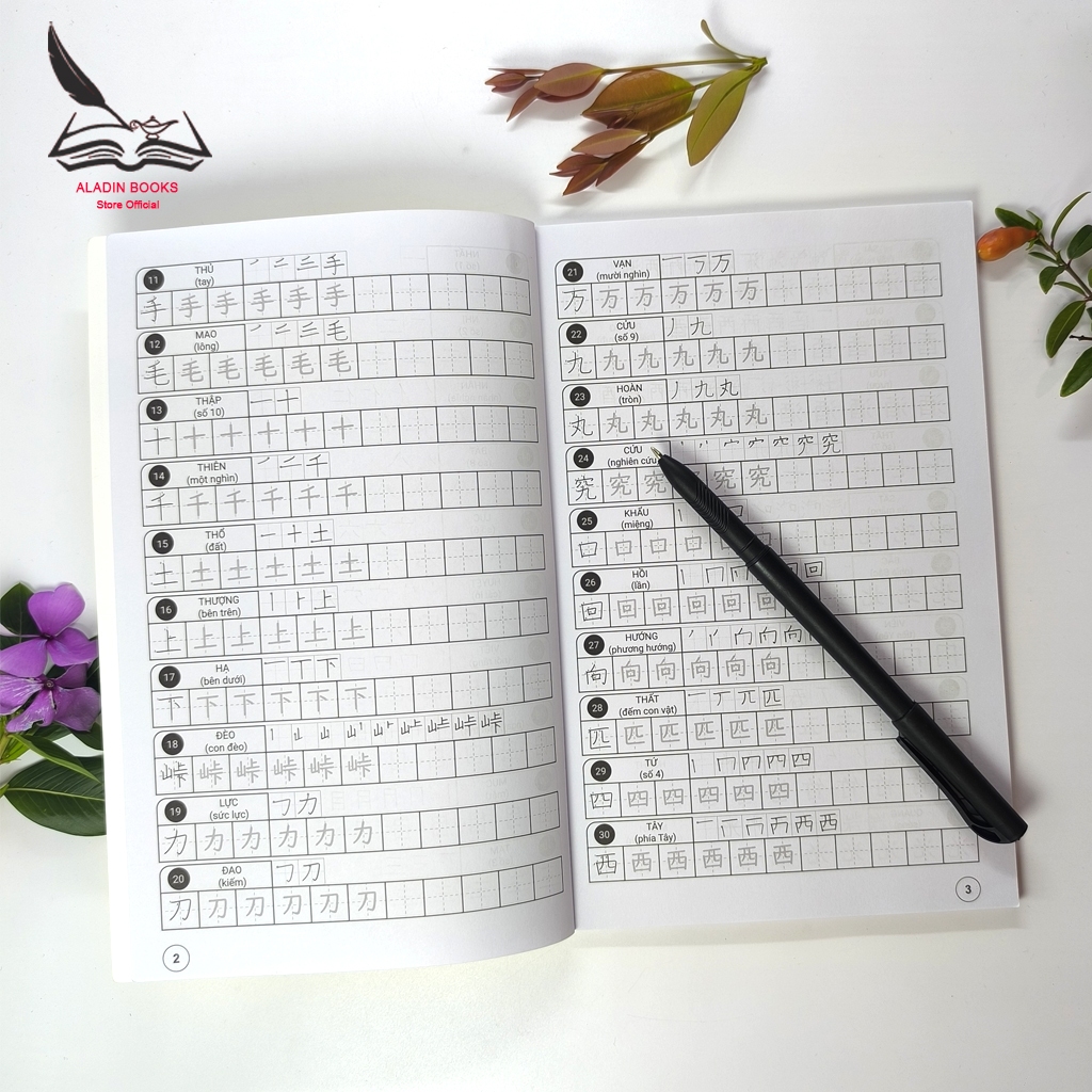 Sách- Luyện Viết Kanji -Tập 1-Hack não Kanji-Tiếng Nhật 21 Ngày