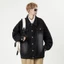 Áo khoác Ngoài Jean Nam nữ Dáng Rộng màu xanh đen RETRO Unisex FABUMAN chất bò không phai BIGSIZE