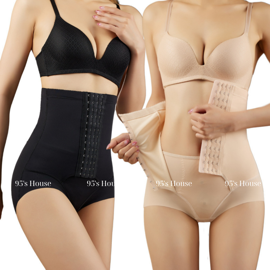 Quần Gen Nịt Bụng Nữ Cạp Cao Su Đúc, Đai 4 Nấc Cài, 2 Thanh Chống Cuộn Định Hình Nâng Mông QG16