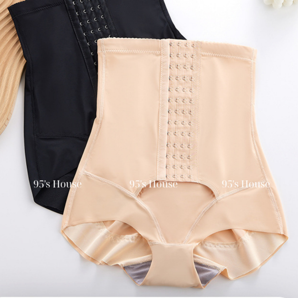 Quần Gen Nịt Bụng Nữ Cạp Cao Su Đúc, Đai 4 Nấc Cài, 2 Thanh Chống Cuộn Định Hình Nâng Mông QG16