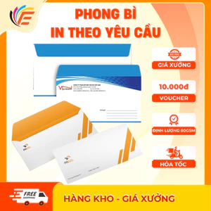 Bao Thư Phong Bì In Theo Yêu Cầu Đủ Cỡ Thiết Kế Miễn Phí