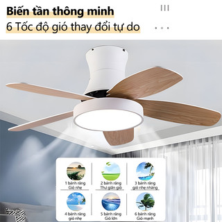 【COD】Quạt trần Gogeous 48 inch có điều khiển từ xa đèn quạt trần giá tốt phòng khách/phòng làm việc