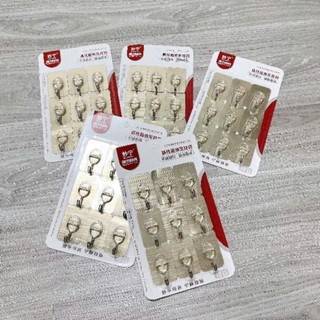 Vỉ Móc Dán Tường Siêu Dính Treo Quần Áo Khăn Túi Xách Vật Dụng Nhà Bếp - VỈ 9 MÓC CHỮ NHẬT NHỎ GỌN MA: MOC DAN
