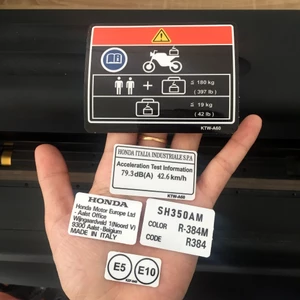 Bộ tem thông số SH 350. Decal dán xe chống nước, không bay màu, dày dặn, sắc nét
