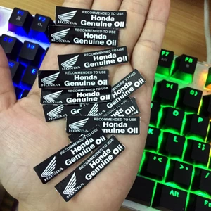 1 Cặp tem Honda Genuine Oil. Tem dán xe thông số SH. Sticker nhỏ, chống nước, không bay màu