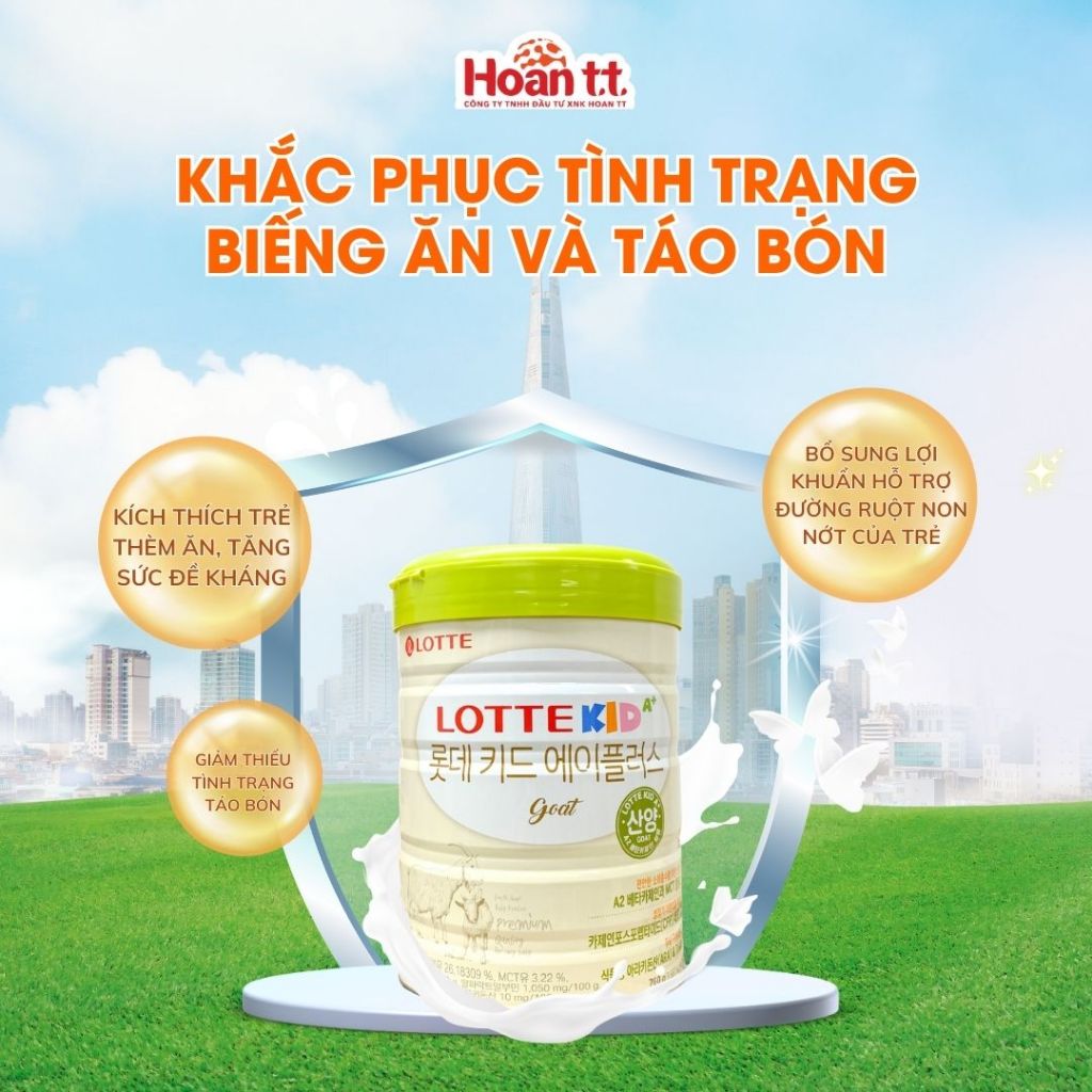 Ảnh Sữa Dê Lotte Kid A+ Tăng Chiều Cao Cho Bé - Sữa Bột Giúp Phát Triển Trí Não Cho Bé Lon 760g 3