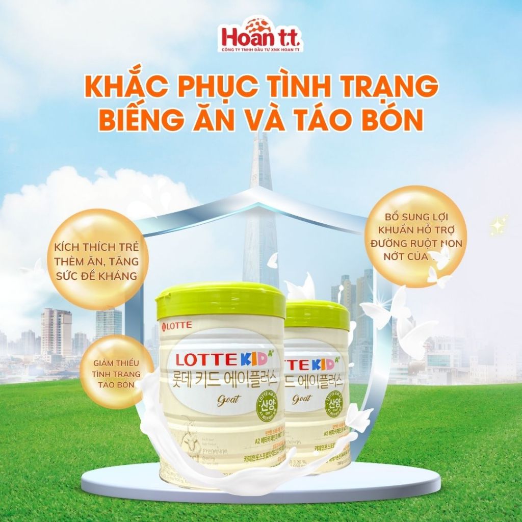 Ảnh ComBo 2 Lon Sữa Dê Bổ Sung Canxi Lotte Kid A+ Hàn Quốc, Sữa Bột Giúp Phát Triển Chiều Cao Cho Bé 760g 144 2