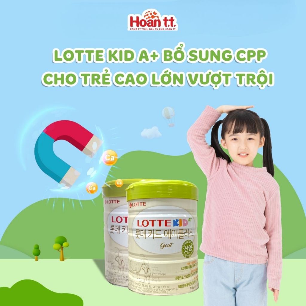 Ảnh ComBo 2 Lon Sữa Dê Bổ Sung Canxi Lotte Kid A+ Hàn Quốc, Sữa Bột Giúp Phát Triển Chiều Cao Cho Bé 760g 144 4
