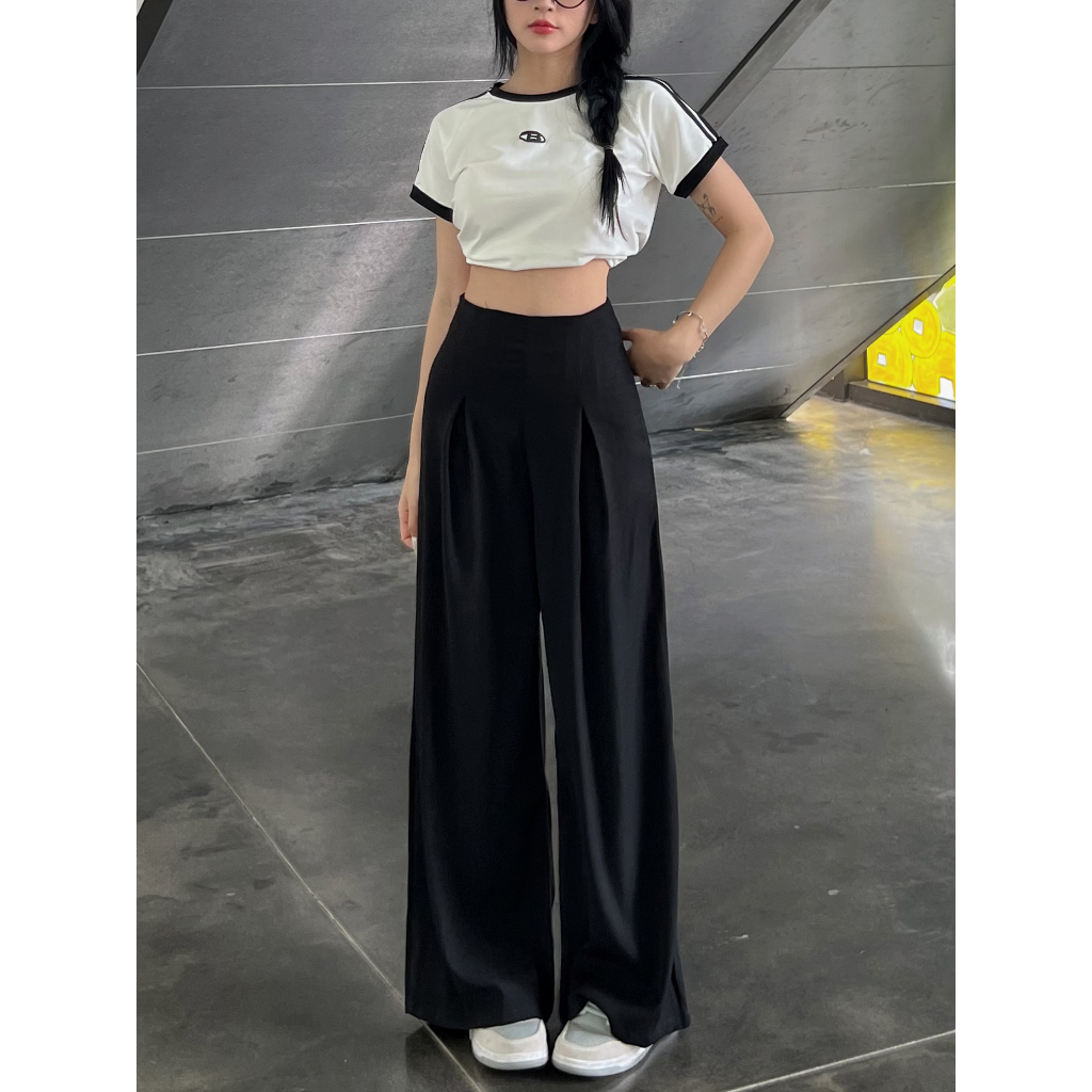 Quần suông cạp liền gen eo độc lạ bigsize tôn dáng dài 105-107cm(Có dáng ngắn cho nấm).
