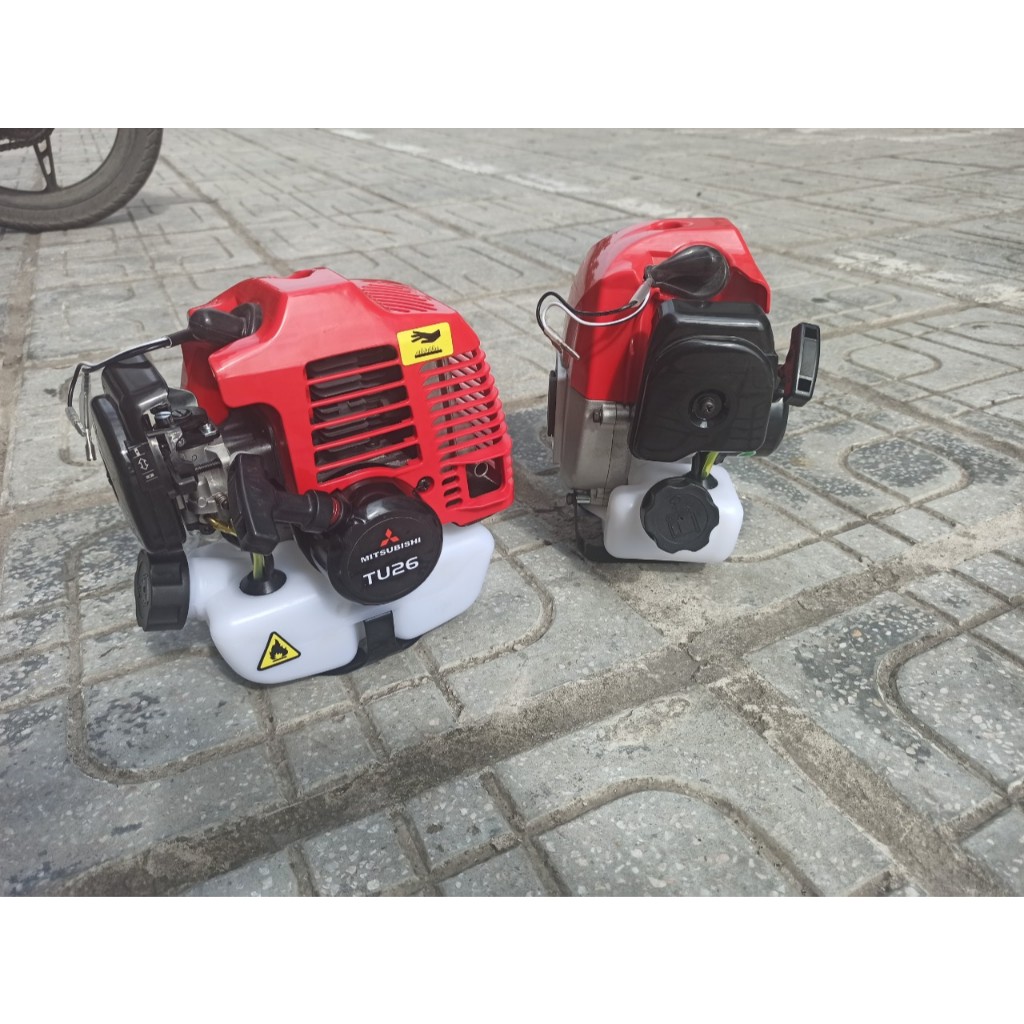 Đầu động cơ MITSUBISHI TU26 gắn máy cắt cỏ, phun thuốc, cắt cành giá ...