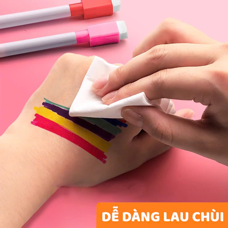 Set Bút Viết Bảng Trắng Có Nam Châm Xóa Được Nhiều Màu Cho Bé Văn Phòng Phẩm Giá Rẻ
