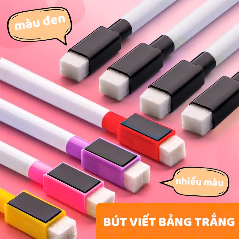 Set Bút Viết Bảng Trắng Có Nam Châm Xóa Được Nhiều Màu Cho Bé Văn Phòng Phẩm Giá Rẻ
