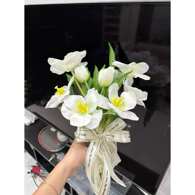 🪭Hoa cầm tay cô dâu cách tân xinh+ chất hoa lụa|PHUKIENCUOIYENLINH